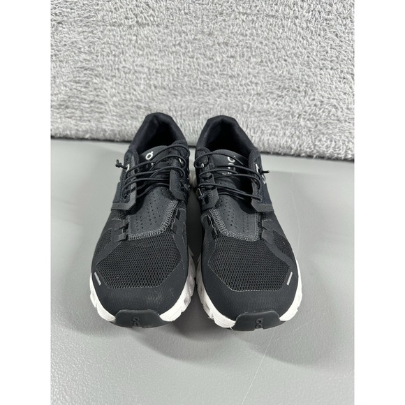On Cloud 5 Shoes Womens 8.5 Black White Running‎ Athletic Tennis Sneaker - Picture 2 of 7